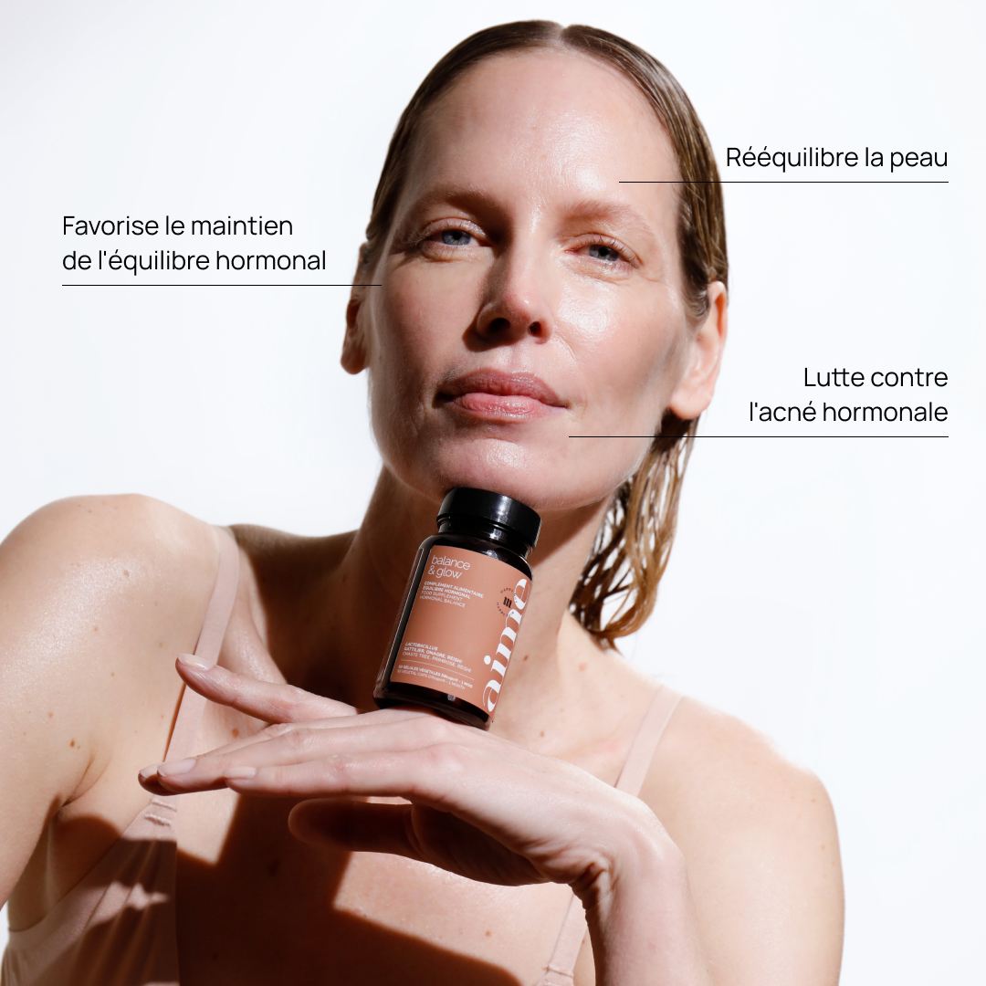 Complément alimentaire acné hormonale, Balance & Glow