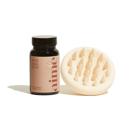 Duo Brosse massage cuir chevelu et Hair & Scalp Boost
