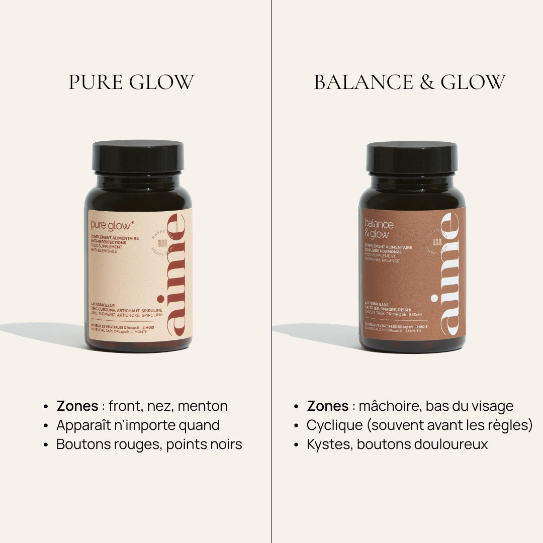 Complément alimentaire acné, Pure Glow