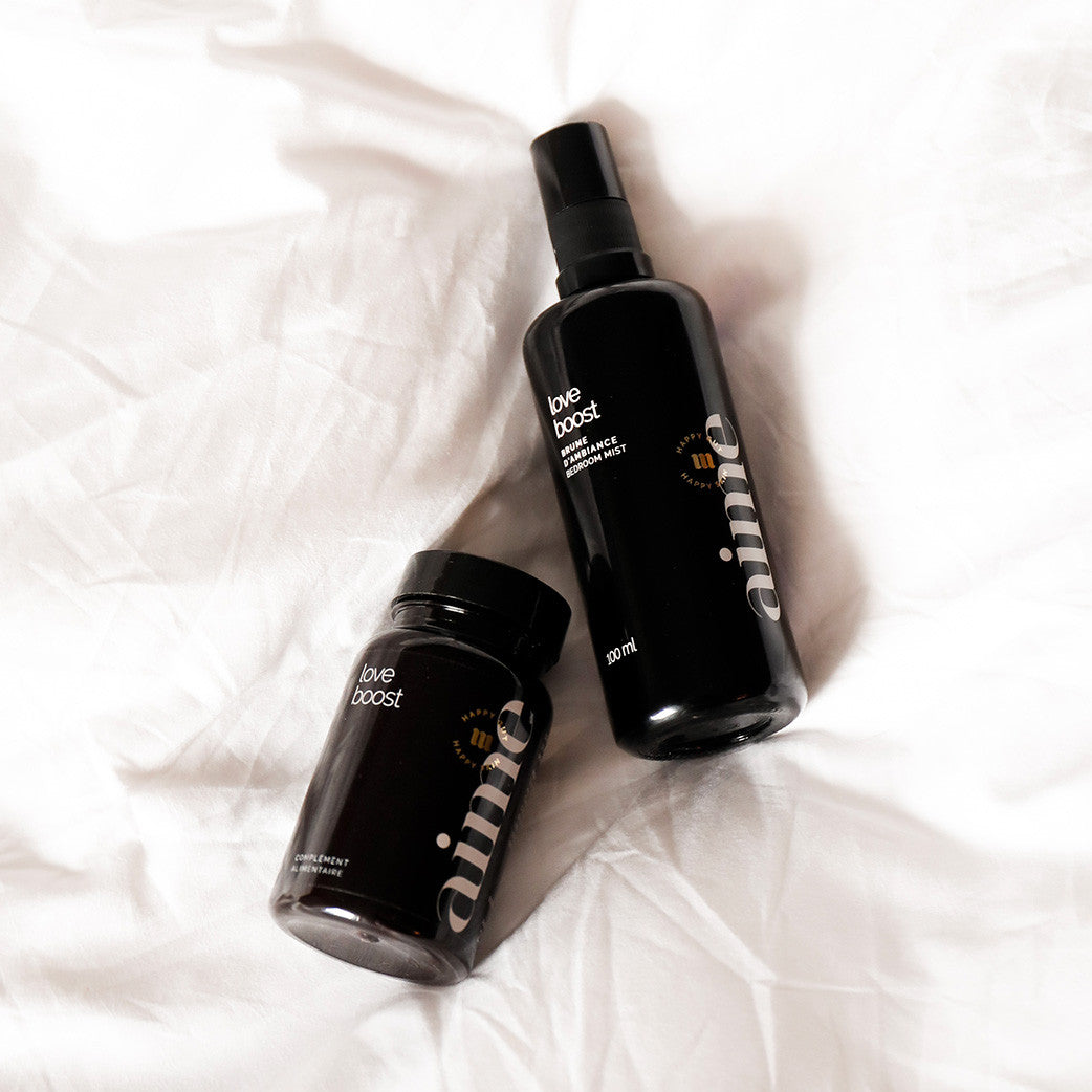 Intimate support supplement and bedroom mist, Love Boost Duo