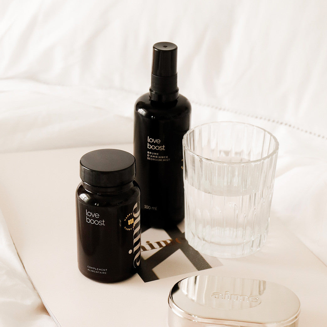Intimate support supplement and bedroom mist, Love Boost Duo