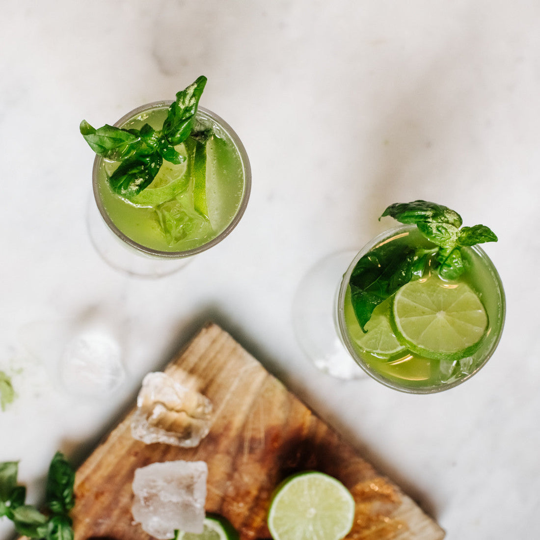 Limonade citron vert et basilic