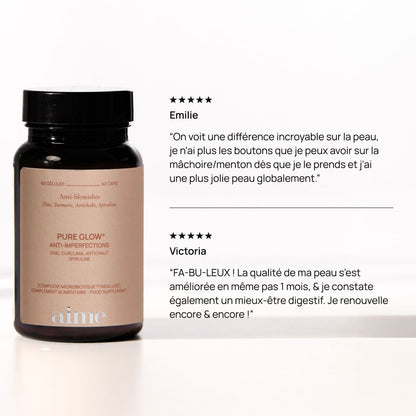 Complément alimentaire imperfections, Pure Glow 23