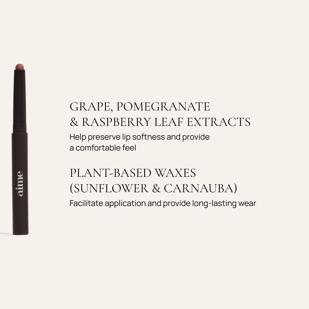 The lip contour 