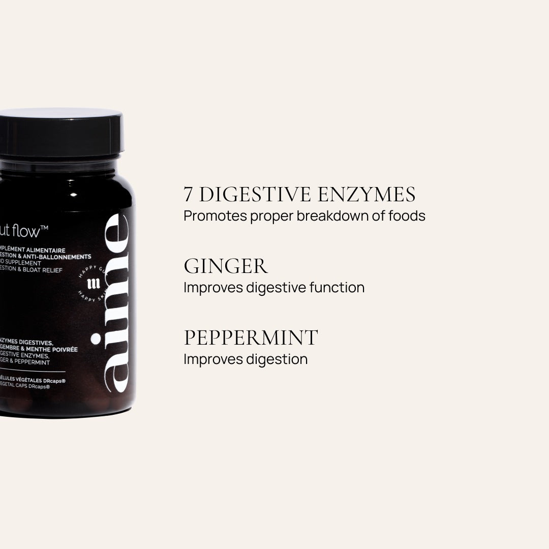 Trio Digestion and anti-bloat supplement, Gut Flow™ 
