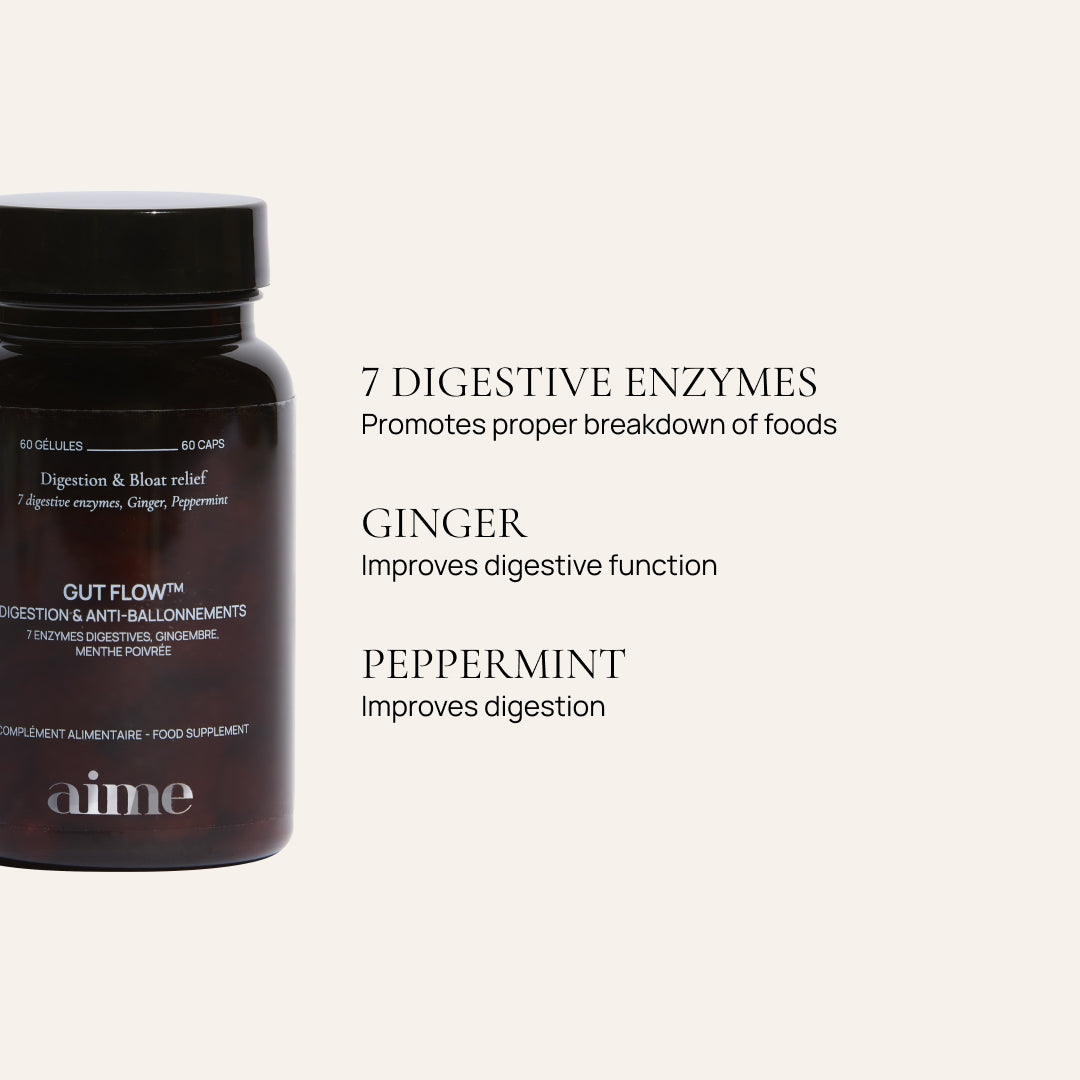 Trio Digestion and anti-bloat supplement, Gut Flow™ 