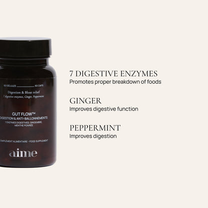 Trio Digestion and anti-bloat supplement, Gut Flow™ 5