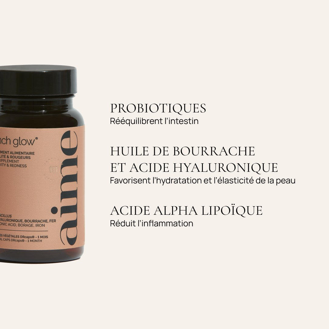 Complément alimentaire rougeurs et sensibilité, French Glow