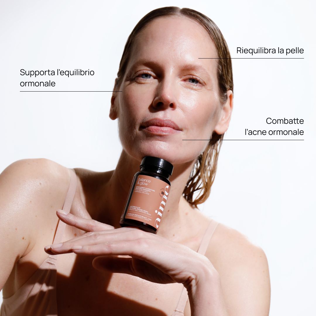 Integratore alimentare acne ormonale, Balance & Glow 