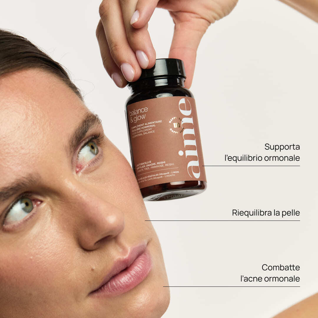 Integratore alimentare acne ormonale, Balance & Glow 
