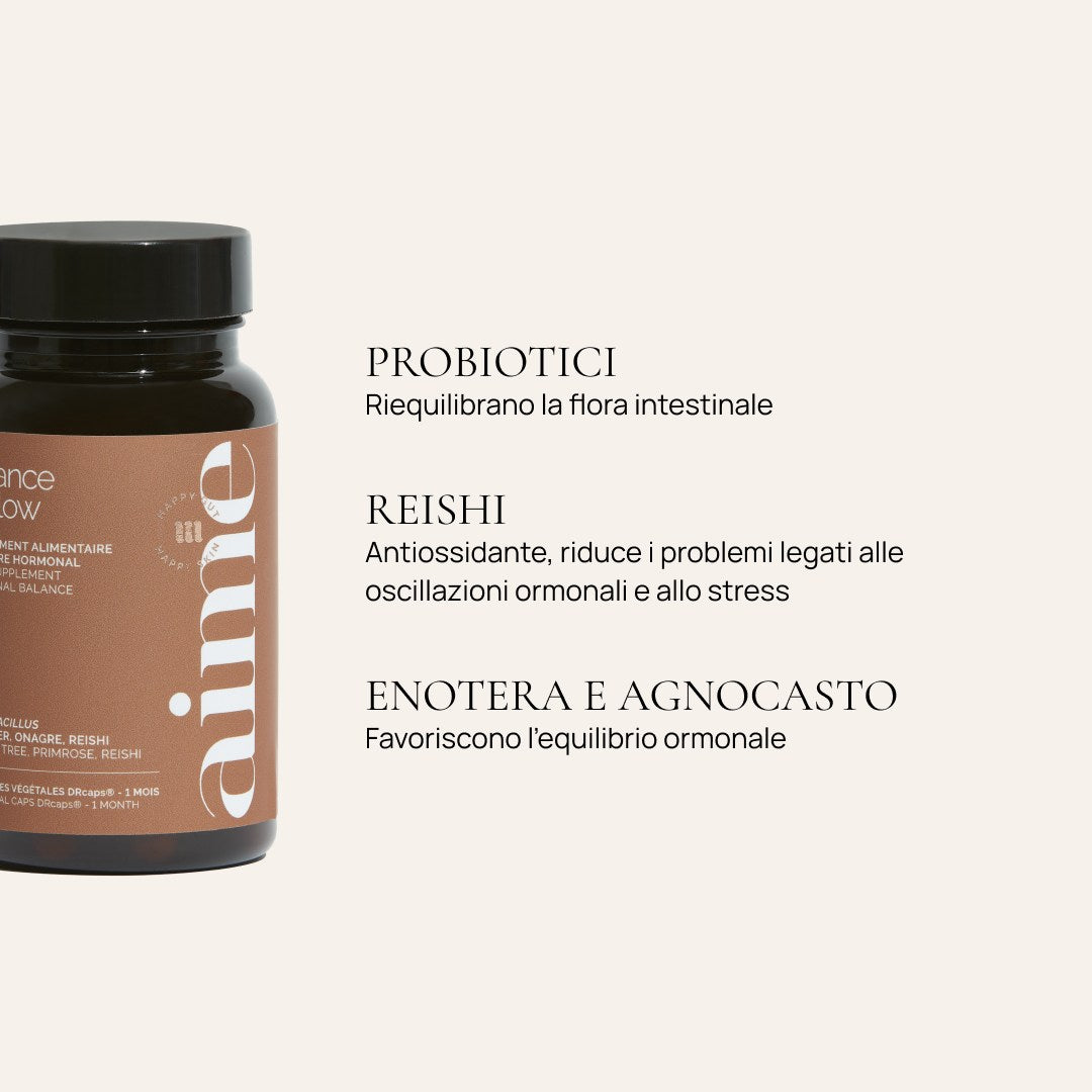 Integratore alimentare acne ormonale, Balance & Glow 