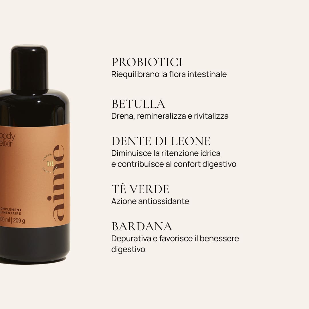 Integratore alimentare corpo drenante, Body Elixir 