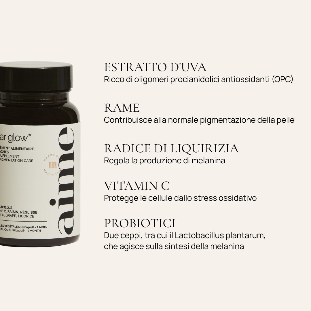 Integratore alimentare anti-macchie, Clear Glow® 