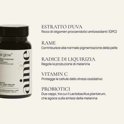 Integratore alimentare anti-macchie, Clear Glow® 13