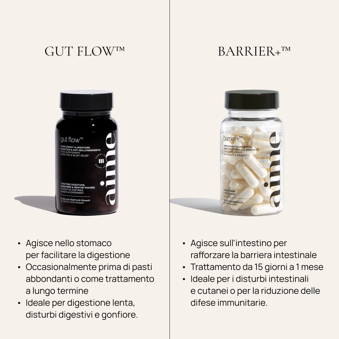 Trio Integratore alimentare digestione e antigonfiore, Gut Flow™ 