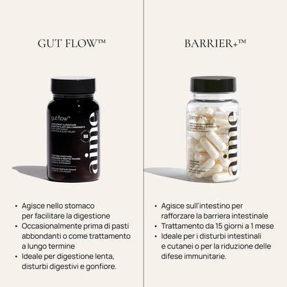 Trio Integratore alimentare digestione e antigonfiore, Gut Flow™ 17