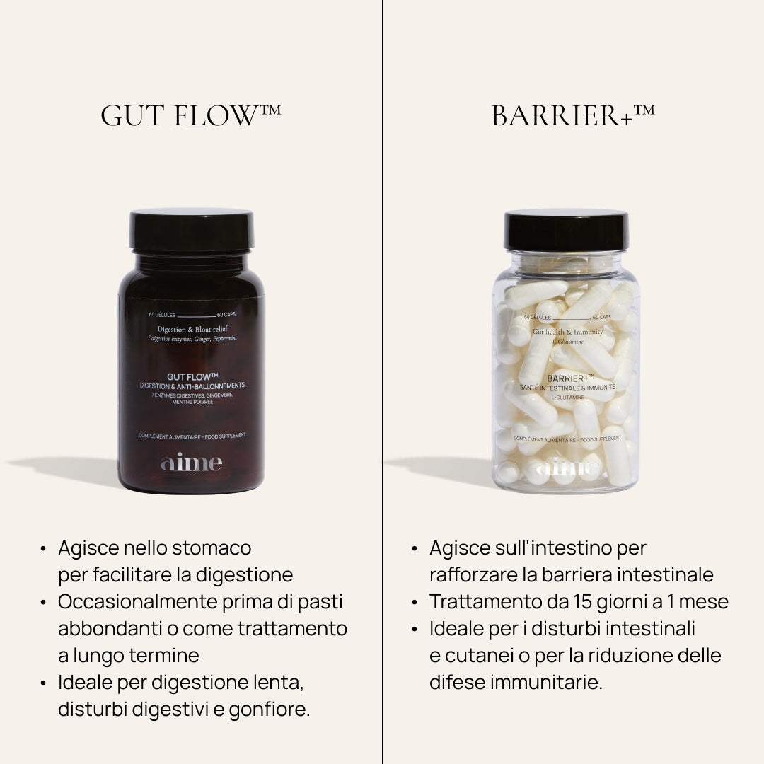 Trio Integratore alimentare digestione e antigonfiore, Gut Flow™ 