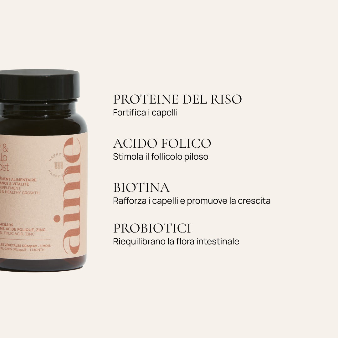 Integratore alimentare per capelli, Hair & Scalp Boost 