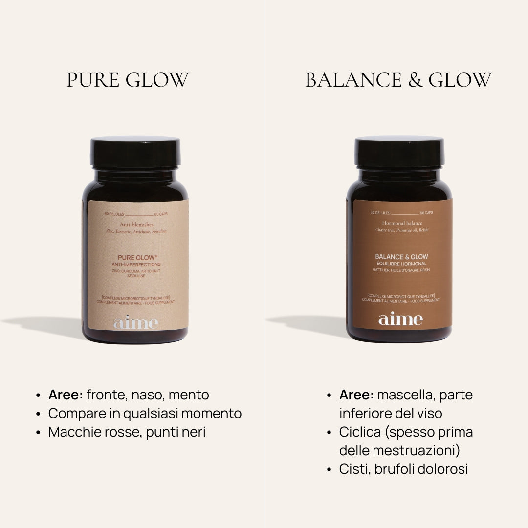 Integratore alimentare acne, Pure Glow 