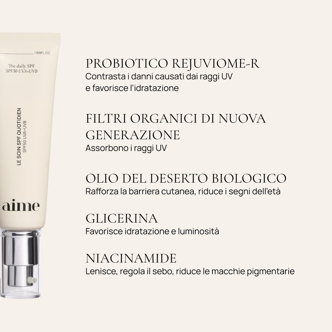 Trattamento solare quotidiano, SPF50 UVA+UVB 
