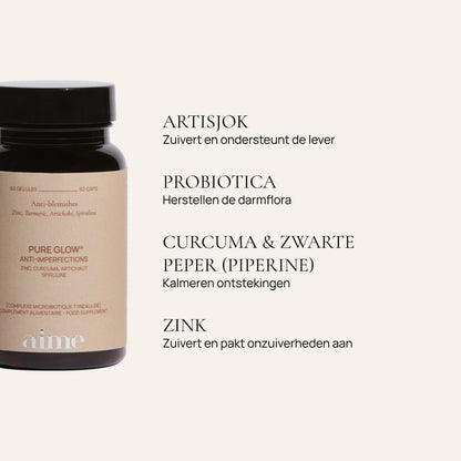 Acne voedingssupplement, Pure Glow  9