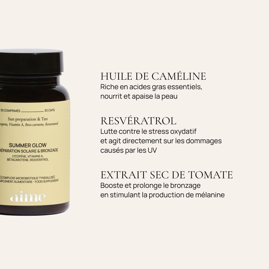Compléments alimentaire solaire, Trio Summer Glow 