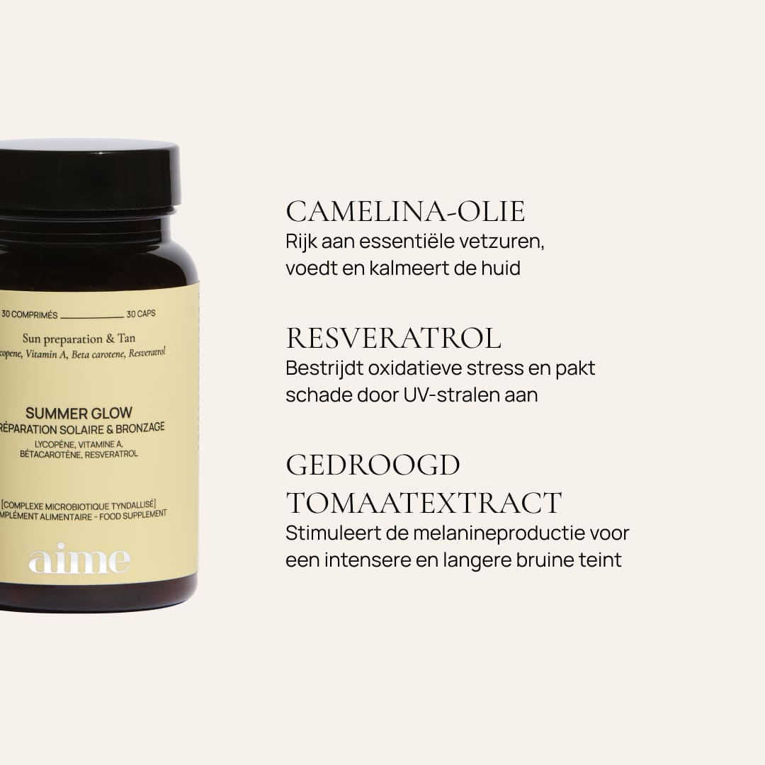 Voedingssupplement voor de zon, Summer Glow 